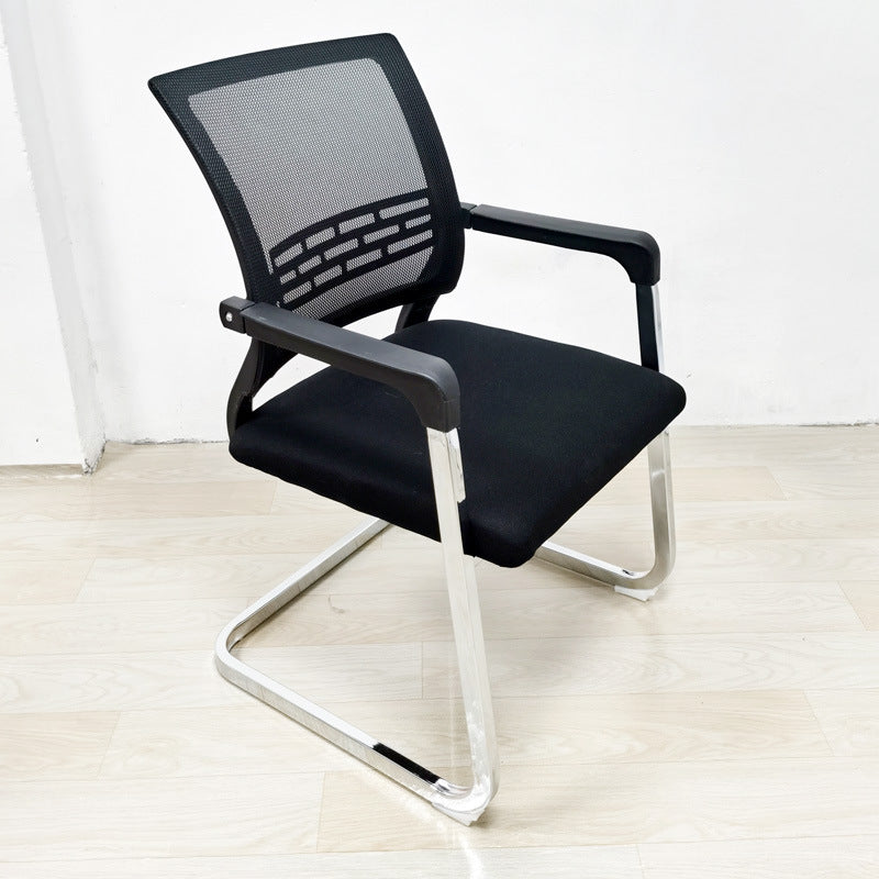 Mid Back Home Office Chair Chrome Frame Black Breathable Air Grid Chair Clearhalo 'furn' 'furn_office_chair' 'Furniture' 'Office Chairs' 'Office Furniture' 'office_chair' 6248230