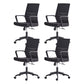 24"W Moderner Schreibtischstuhl, atmungsaktiver, schwarzer Air Grid-Bürostuhl