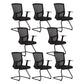 18" Wide Modern Desk Chair Breathable Air Grid Black Office Chair 8 Piece Set Casters Not Included Clearhalo 'furn' 'furn_office_chair' 'Furniture' 'Office Chairs' 'Office Furniture' 'office_chair' 6248273