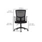 18" Wide Modern Desk Chair Breathable Air Grid Black Office Chair Clearhalo 'furn' 'furn_office_chair' 'Furniture' 'Office Chairs' 'Office Furniture' 'office_chair' 6248281