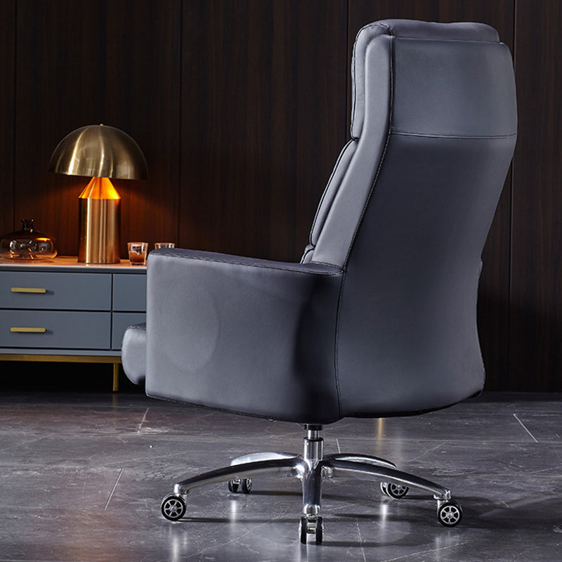Contemporary PU Computer Chair Office Star Leather Executive Chair Clearhalo 'furn' 'furn_office_chair' 'Furniture' 'Office Chairs' 'Office Furniture' 'office_chair' 6248285