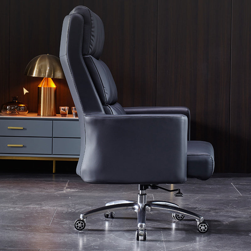 Contemporary PU Computer Chair Office Star Leather Executive Chair Clearhalo 'furn' 'furn_office_chair' 'Furniture' 'Office Chairs' 'Office Furniture' 'office_chair' 6248286