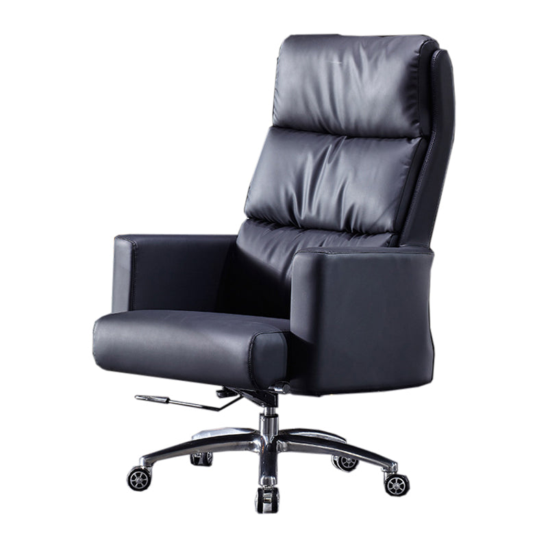 Contemporary PU Computer Chair Office Star Leather Executive Chair Clearhalo 'furn' 'furn_office_chair' 'Furniture' 'Office Chairs' 'Office Furniture' 'office_chair' 6248287