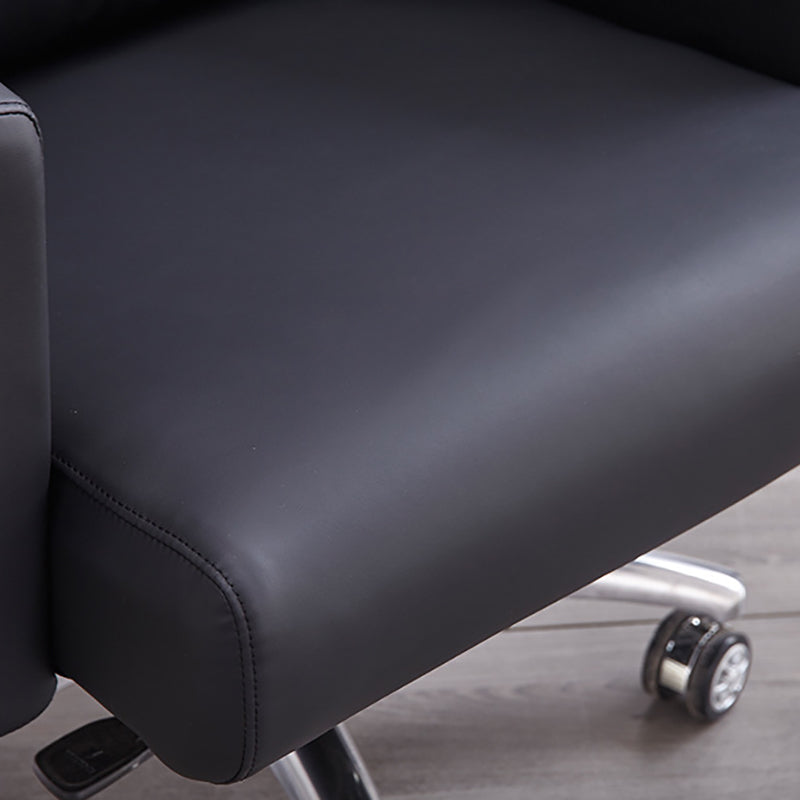 Contemporary PU Computer Chair Office Star Leather Executive Chair Clearhalo 'furn' 'furn_office_chair' 'Furniture' 'Office Chairs' 'Office Furniture' 'office_chair' 6248289