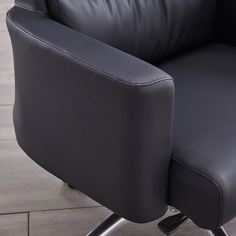Contemporary PU Computer Chair Office Star Leather Executive Chair Clearhalo 'furn' 'furn_office_chair' 'Furniture' 'Office Chairs' 'Office Furniture' 'office_chair' 6248291