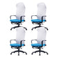 High Back Ergonomic Task Chair Modern Style Fixed Arms Desk Chair Blue 4 Piece Set Clearhalo 'furn' 'furn_office_chair' 'Furniture' 'Office Chairs' 'Office Furniture' 'office_chair' 6248306