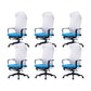 High Back Ergonomic Task Chair Modern Style Fixed Arms Desk Chair Blue 6 Piece Set Clearhalo 'furn' 'furn_office_chair' 'Furniture' 'Office Chairs' 'Office Furniture' 'office_chair' 6248308
