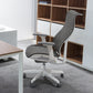 Modern High Back Swivel Chair Office Slide Desk Chair with Adjustable Arms Gray 1 Piece Clearhalo 'furn' 'furn_office_chair' 'Furniture' 'Office Chairs' 'Office Furniture' 'office_chair' 6248312