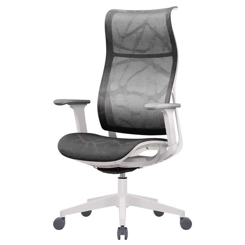 Modern High Back Swivel Chair Office Slide Desk Chair with Adjustable Arms Clearhalo 'furn' 'furn_office_chair' 'Furniture' 'Office Chairs' 'Office Furniture' 'office_chair' 6248321