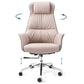 Contemporary High Back Swivel Chair Leather Home Office Chair