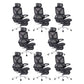24"W Modern Desk Chair Breathable Air Grid Arms Included Office Chair Black 8 Piece Set Clearhalo 'furn' 'furn_office_chair' 'Furniture' 'Office Chairs' 'Office Furniture' 'office_chair' 6248374