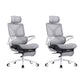24"W Modern Desk Chair Breathable Air Grid Arms Included Office Chair Grey 2 Piece Set Clearhalo 'furn' 'furn_office_chair' 'Furniture' 'Office Chairs' 'Office Furniture' 'office_chair' 6248377