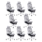 24"W Modern Desk Chair Breathable Air Grid Arms Included Office Chair Grey 8 Piece Set Clearhalo 'furn' 'furn_office_chair' 'Furniture' 'Office Chairs' 'Office Furniture' 'office_chair' 6248382
