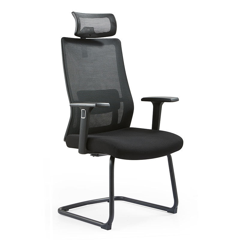 Modern Desk Chair Mesh Computer Chair Conference Chair No Wheel Clearhalo 'furn' 'furn_office_chair' 'Furniture' 'Office Chairs' 'Office Furniture' 'office_chair' 6248417