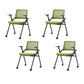 Contemporary Low Back Conference Chair Swivel Mesh Office Chair Green 4 Piece Set Clearhalo 'furn' 'furn_office_chair' 'Furniture' 'Office Chairs' 'Office Furniture' 'office_chair' 6248438