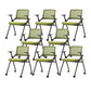Contemporary Low Back Conference Chair Swivel Mesh Office Chair Green 8 Piece Set Clearhalo 'furn' 'furn_office_chair' 'Furniture' 'Office Chairs' 'Office Furniture' 'office_chair' 6248442