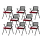 Contemporary Low Back Conference Chair Swivel Mesh Office Chair Red 8 Piece Set Clearhalo 'furn' 'furn_office_chair' 'Furniture' 'Office Chairs' 'Office Furniture' 'office_chair' 6248458