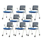 Contemporary Low Back Conference Chair Swivel Mesh Office Chair Blue 8 Piece Set Clearhalo 'furn' 'furn_office_chair' 'Furniture' 'Office Chairs' 'Office Furniture' 'office_chair' 6248463