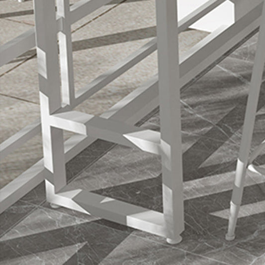 1/5 pezzi Set di tavolo da bar in finto legno con telaio in metallo set da tavolo da pub rettangolo industriale