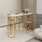 Set tavolo e sgabelli da bar ovale Glam 1/2/3 pezzi Set tavolo bar pub