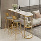 Set tavolo e sgabelli da bar ovale Glam 1/2/3 pezzi Set tavolo bar pub