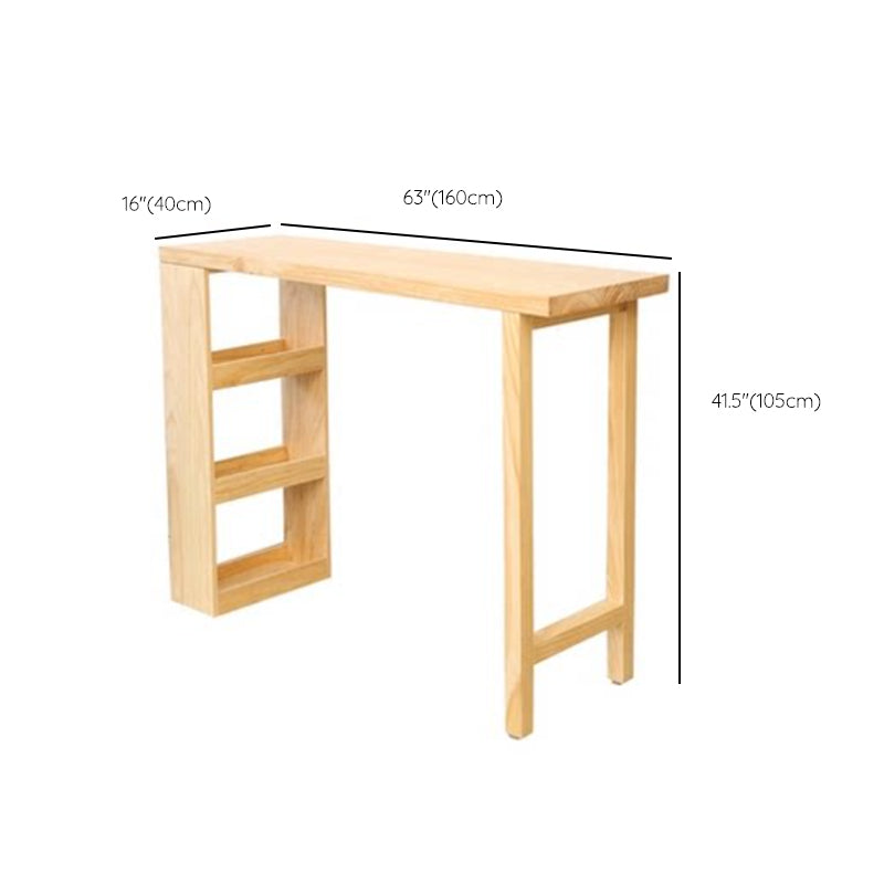 1/2/3 Pieces Solid Wood Bar Table and Stools Contemporary Bar Pub Table Set Clearhalo 'Bar Furniture' 'furn' 'furn_home_bar_bar_sets' 'Furniture' 'Home Bars & Bar Sets' 'home_bar_bar_sets' 'Kitchen & Dining Furniture' 6248748