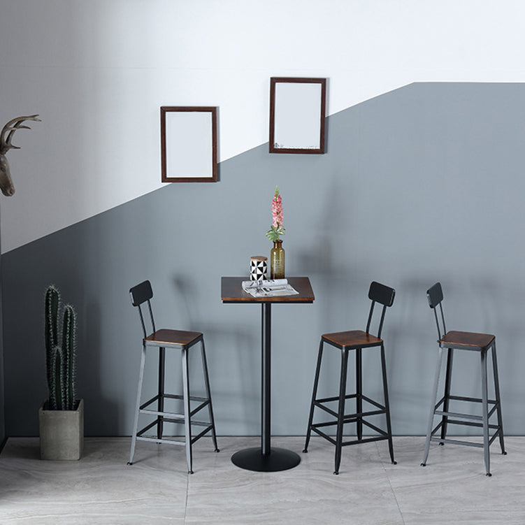 1/2/3/4/5-delige industriële barset massief houten pub-eetset
