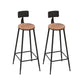 1/2/5 Pieces Modern Bar Table Set Rectangle Plastic Wood Counter Table with High Stools Brown 29"H Stool (Set of 2) Clearhalo 'Bar Furniture' 'furn' 'furn_home_bar_bar_sets' 'Furniture' 'Home Bars & Bar Sets' 'home_bar_bar_sets' 'Kitchen & Dining Furniture' 6248773