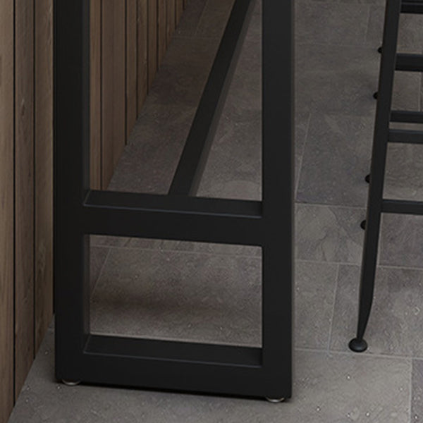 1/2/5 Pieces Modern Bar Table Set Rectangle Plastic Wood Counter Table with High Stools Clearhalo 'Bar Furniture' 'furn' 'furn_home_bar_bar_sets' 'Furniture' 'Home Bars & Bar Sets' 'home_bar_bar_sets' 'Kitchen & Dining Furniture' 6248780