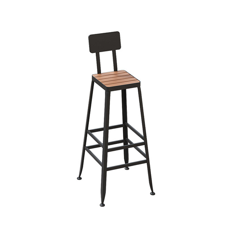 1/2/5 Pieces Modern Bar Table Set Rectangle Plastic Wood Counter Table with High Stools Clearhalo 'Bar Furniture' 'furn' 'furn_home_bar_bar_sets' 'Furniture' 'Home Bars & Bar Sets' 'home_bar_bar_sets' 'Kitchen & Dining Furniture' 6248782