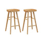 Contemporary Style 1/2/4/5 Pieces Bar Table Set Rectangle Bar Table with Wooden Stools