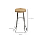 Contemporary Style 1/2/4/5 Pieces Bar Table Set Rectangle Bar Table with Wooden Stools