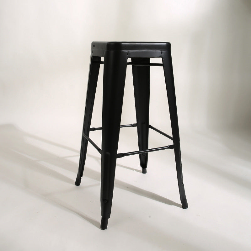 Contemporary Pub Dining Set 1/2/3 Pieces Bar Table and Stools Black 30"H Stool (Single) Clearhalo 'Bar Furniture' 'furn' 'furn_home_bar_bar_sets' 'Furniture' 'Home Bars & Bar Sets' 'home_bar_bar_sets' 'Kitchen & Dining Furniture' 6248847