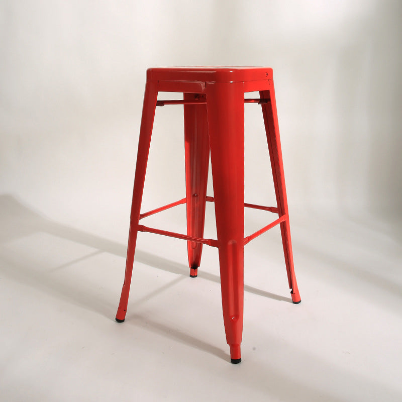 Contemporary Pub Dining Set 1/2/3 Pieces Bar Table and Stools Red 30"H Stool (Single) Clearhalo 'Bar Furniture' 'furn' 'furn_home_bar_bar_sets' 'Furniture' 'Home Bars & Bar Sets' 'home_bar_bar_sets' 'Kitchen & Dining Furniture' 6248849