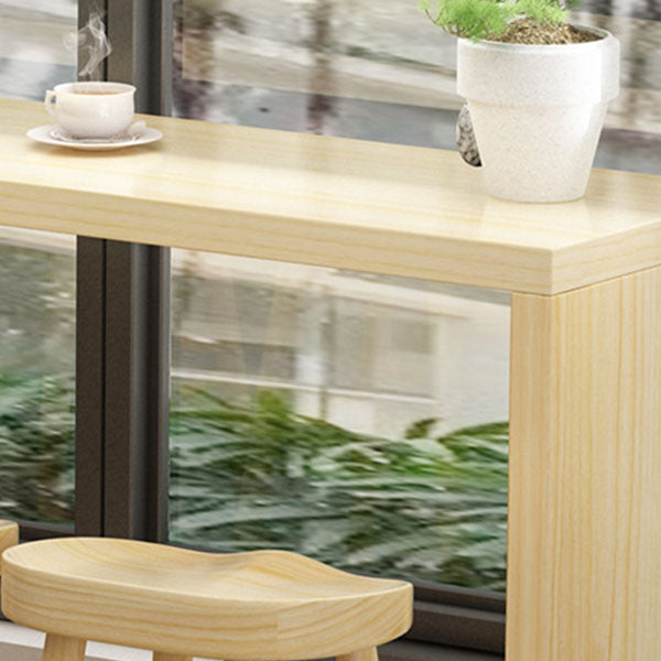 1/4/5/9-teiliges modernes Bartisch-Set, rechteckiger Bartisch mit Holzhockern