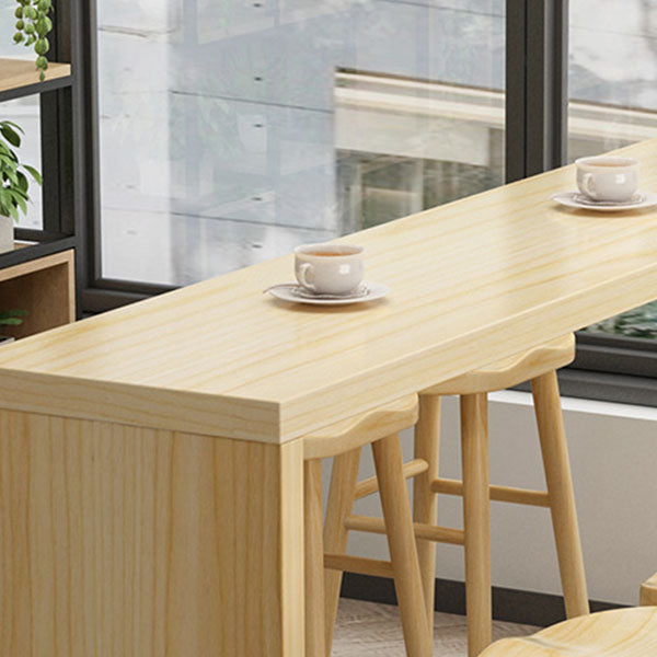 1/4/5/9-teiliges modernes Bartisch-Set, rechteckiger Bartisch mit Holzhockern