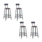 Contemporary Bar Stool and Table Set 1/2/4/5 Pieces Table and Stool Set Black-Brown 30"H Stools (Set of 4) Clearhalo 'Bar Furniture' 'furn' 'furn_home_bar_bar_sets' 'Furniture' 'Home Bars & Bar Sets' 'home_bar_bar_sets' 'Kitchen & Dining Furniture' 6248879