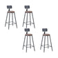 Contemporary Bar Stool and Table Set 1/2/4/5 Pieces Table and Stool Set Brown 30"H Stools (Set of 4) Clearhalo 'Bar Furniture' 'furn' 'furn_home_bar_bar_sets' 'Furniture' 'Home Bars & Bar Sets' 'home_bar_bar_sets' 'Kitchen & Dining Furniture' 6248880