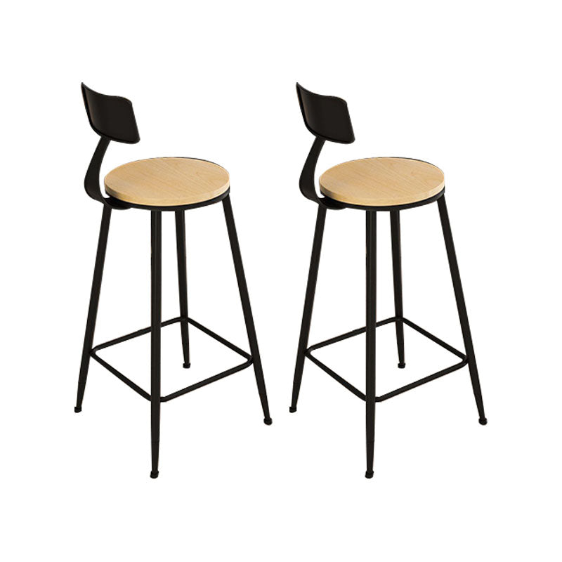 1/2/3/5 Pieces Bar Table and Stools Modern Bar Stool and Table Set Black 30"H Stools (Set of 2) Clearhalo 'Bar Furniture' 'furn' 'furn_home_bar_bar_sets' 'Furniture' 'Home Bars & Bar Sets' 'home_bar_bar_sets' 'Kitchen & Dining Furniture' 6248897