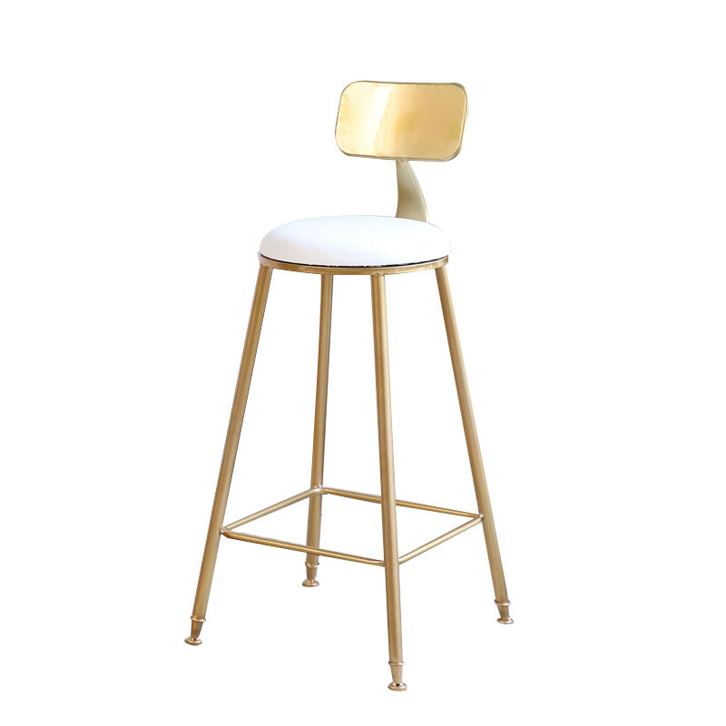 Glam Style Bar Table Set 1/5/9 Pieces Solid Wood Counter Table Set for Indoor White 30"H Stool (Single) Clearhalo 'Bar Furniture' 'furn' 'furn_home_bar_bar_sets' 'Furniture' 'Home Bars & Bar Sets' 'home_bar_bar_sets' 'Kitchen & Dining Furniture' 6248917