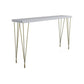 Glam Style Bar Table Set 1/5/9 Pieces Solid Wood Counter Table Set for Indoor White 118"L x 16"W Clearhalo 'Bar Furniture' 'furn' 'furn_home_bar_bar_sets' 'Furniture' 'Home Bars & Bar Sets' 'home_bar_bar_sets' 'Kitchen & Dining Furniture' 6248921
