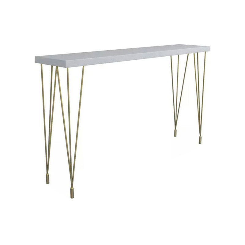 Glam Style Bar Table Set 1/5/9 Pieces Solid Wood Counter Table Set for Indoor White 118"L x 16"W Clearhalo 'Bar Furniture' 'furn' 'furn_home_bar_bar_sets' 'Furniture' 'Home Bars & Bar Sets' 'home_bar_bar_sets' 'Kitchen & Dining Furniture' 6248921