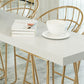 Glam Style Bar Table Set 1/5/9 Pieces Solid Wood Counter Table Set for Indoor Clearhalo 'Bar Furniture' 'furn' 'furn_home_bar_bar_sets' 'Furniture' 'Home Bars & Bar Sets' 'home_bar_bar_sets' 'Kitchen & Dining Furniture' 6248922