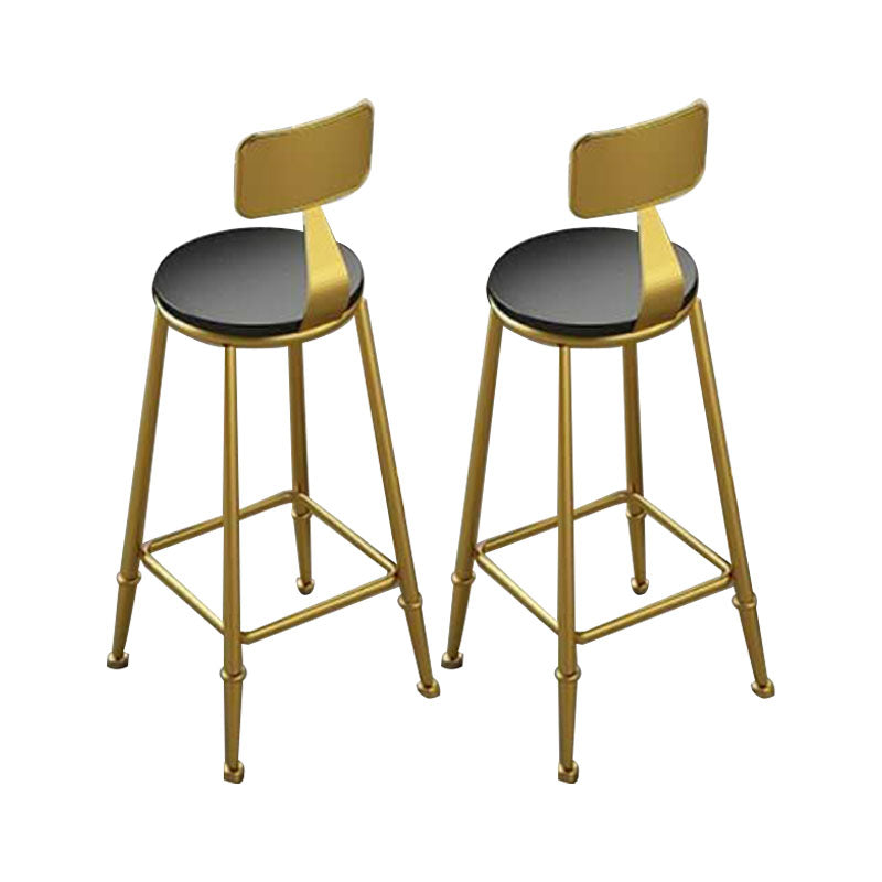 Glam Table and Stool 1/2/3/5 Pieces Solid Wood Pub Table Set Gold 30"H Stools (Set of 2) Clearhalo 'Bar Furniture' 'furn' 'furn_home_bar_bar_sets' 'Furniture' 'Home Bars & Bar Sets' 'home_bar_bar_sets' 'Kitchen & Dining Furniture' 6248965