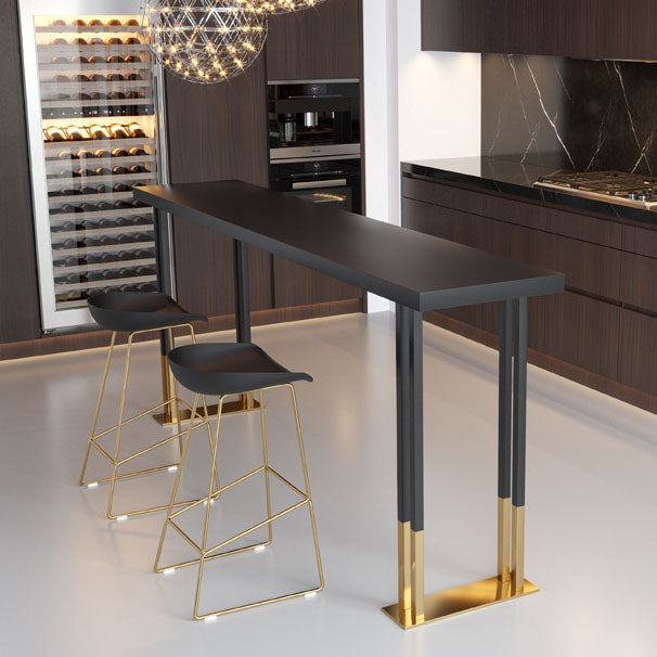 Glam Table and Stool 1/2/3/5 Pieces Solid Wood Pub Table Set Clearhalo 'Bar Furniture' 'furn' 'furn_home_bar_bar_sets' 'Furniture' 'Home Bars & Bar Sets' 'home_bar_bar_sets' 'Kitchen & Dining Furniture' 6248968