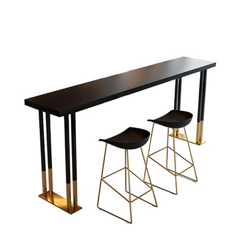 Glam Table and Stool 1/2/3/5 Pieces Solid Wood Pub Table Set Clearhalo 'Bar Furniture' 'furn' 'furn_home_bar_bar_sets' 'Furniture' 'Home Bars & Bar Sets' 'home_bar_bar_sets' 'Kitchen & Dining Furniture' 6248969