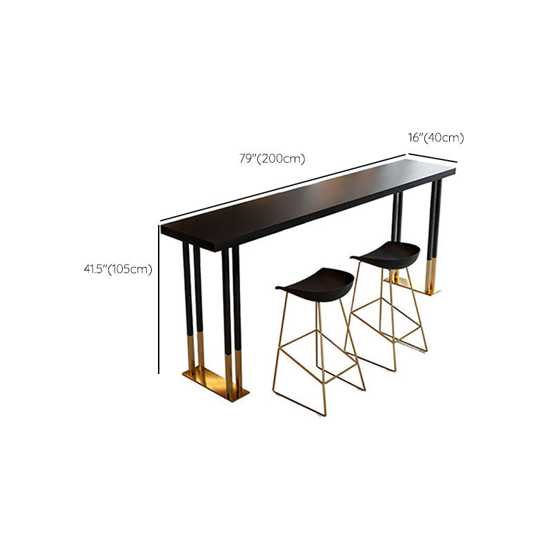 Glam Table and Stool 1/2/3/5 Pieces Solid Wood Pub Table Set Clearhalo 'Bar Furniture' 'furn' 'furn_home_bar_bar_sets' 'Furniture' 'Home Bars & Bar Sets' 'home_bar_bar_sets' 'Kitchen & Dining Furniture' 6248980