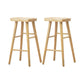Modern Style Fixed Table Set 1/2 Pieces Solid Wood Rectangle Counter Set Brown 29"H Stool (Set of 2) Clearhalo 'Bar Furniture' 'furn' 'furn_home_bar_bar_sets' 'Furniture' 'Home Bars & Bar Sets' 'home_bar_bar_sets' 'Kitchen & Dining Furniture' 6249002