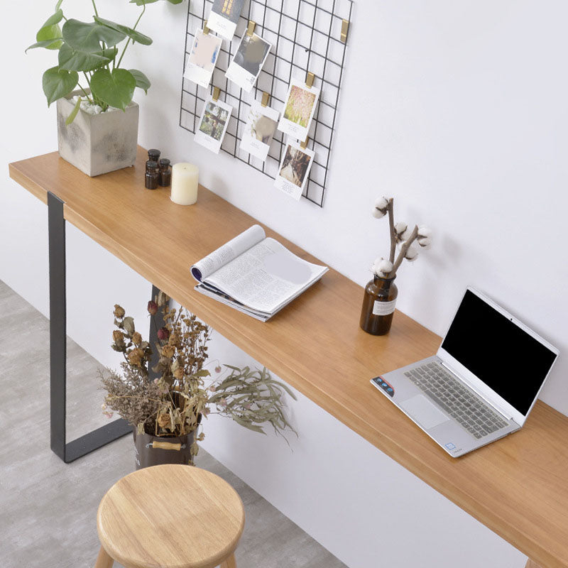 Modern Style Fixed Table Set 1/2 Pieces Solid Wood Rectangle Counter Set Clearhalo 'Bar Furniture' 'furn' 'furn_home_bar_bar_sets' 'Furniture' 'Home Bars & Bar Sets' 'home_bar_bar_sets' 'Kitchen & Dining Furniture' 6249005