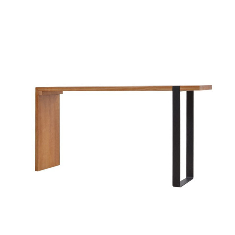 Modern Style Fixed Table Set 1/2 Pieces Solid Wood Rectangle Counter Set Clearhalo 'Bar Furniture' 'furn' 'furn_home_bar_bar_sets' 'Furniture' 'Home Bars & Bar Sets' 'home_bar_bar_sets' 'Kitchen & Dining Furniture' 6249007
